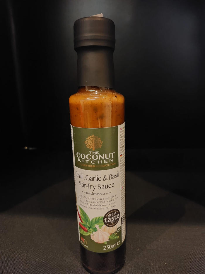 The Surrey Butchers: The Coconut Kitchen - Chilli, Garlic & Basil Stir-fry Sauce - 250ml